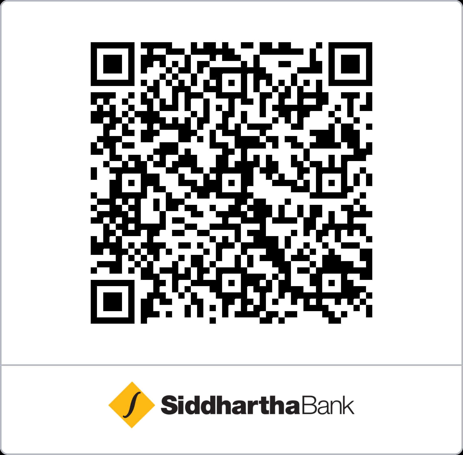 Siddhartha Bank QR Code